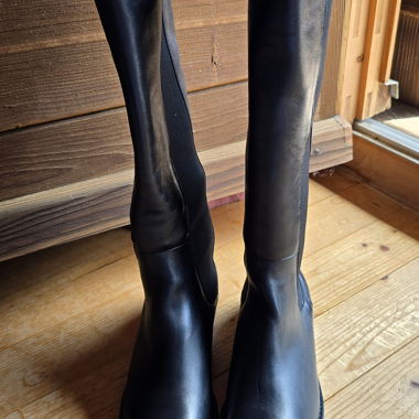 Schwarze hohe Reitstiefel EU 37