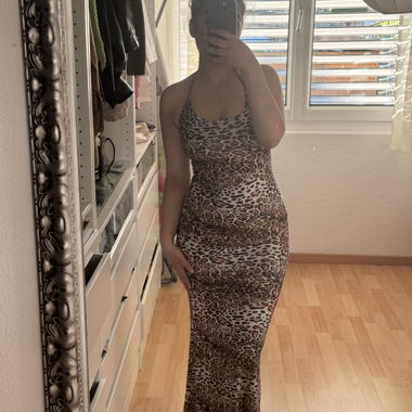 Robe longue à bretelles Leo