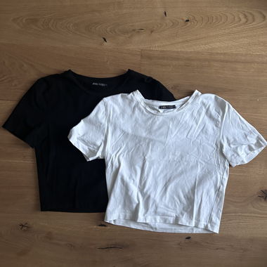 ZARA black and white baby t-shirts