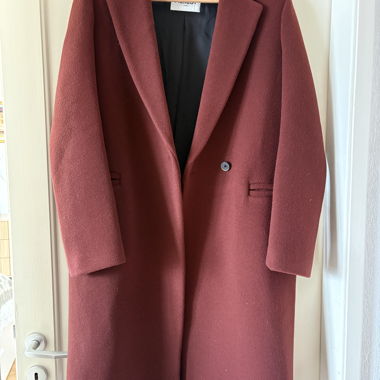 Manteau long bordeaux Claudie Pierlot