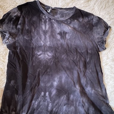 T-shirt nero effetto batik Taglia S