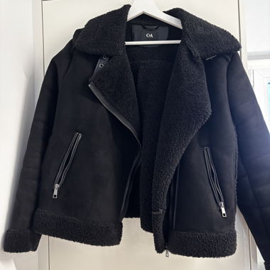 Black winter jacket C&A