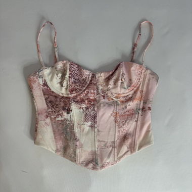 carinissimo top corsetto rosa