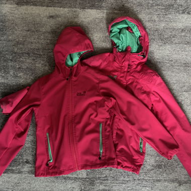 Veste de pluie Jack Wolfskin avec doublure en polaire amovible