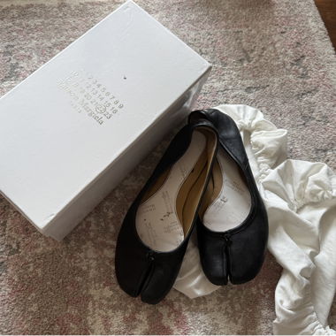 Maison Margiela Tabi Leder-Ballerinas Grösse 37