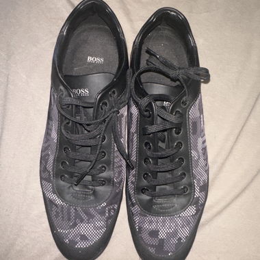 BOSS Sneaker schwarz/grau
