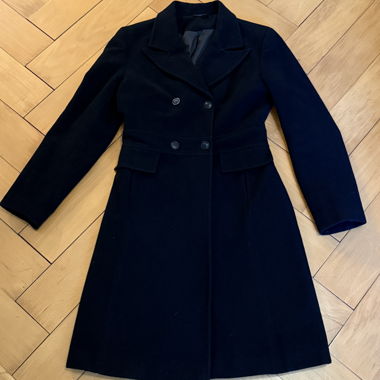Cappotto in lana nera 40
