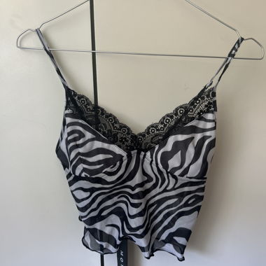 NEW Zebra Lace Camisole Top