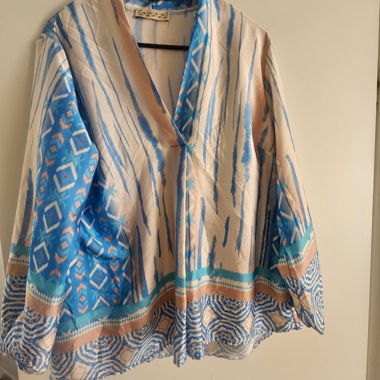 Blouse Size M Multi Print