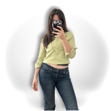 Veste courte vert pistache