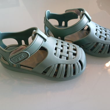 Sandales bébé Igor vert d’eau taille 22