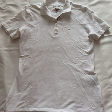Polo Tommy Jeans bianco L