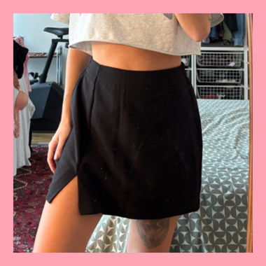 Jupe short noir / black skort 