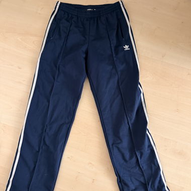Pantalone da allenamento Adidas blu con righe L
