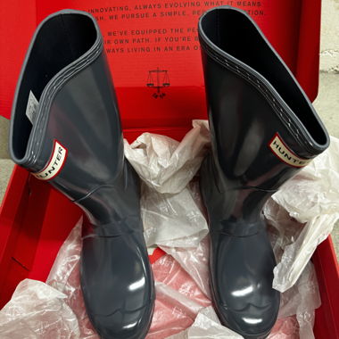 Hunter Rubber Boots Blue-Gray