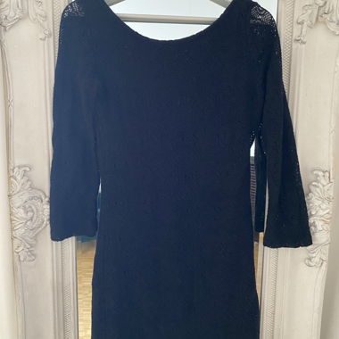 Schwarzes rückenfreies Kleid Gr. M (Zara)