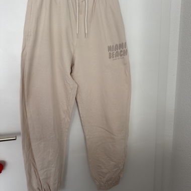 Beige Miami Beach Surf Style Trainerhose