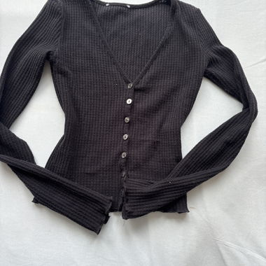 T-shirt en maille noir