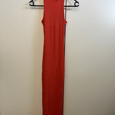 Red Bershka Maxi Dress, XS