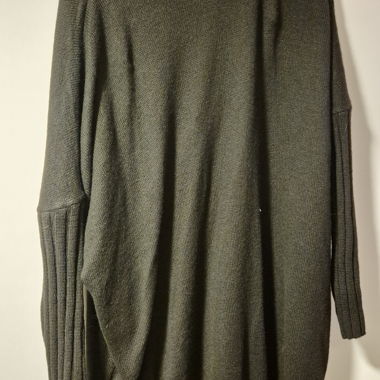 Black oversized turtleneck sweater
