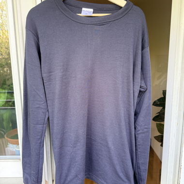 Blauer Langarm-Pulli XL