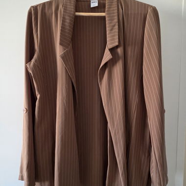 Giacca blazer leggera a righe