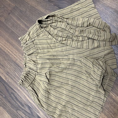 Shorts a Righe Marroni, Taglia 38