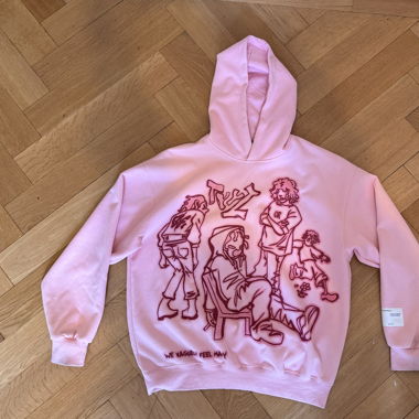 Pink Streetwear Y2k Hoodie