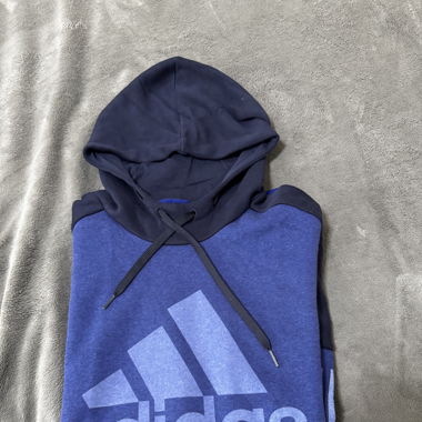 Hoodie Adidas bicolore bleu marine – Taille M