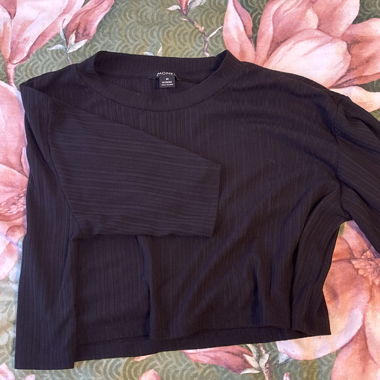 Crop top nero