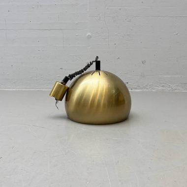 Postmodern pendant light in brushed brass