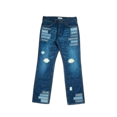 Number (N)ine SS02 Patch Washed Denim