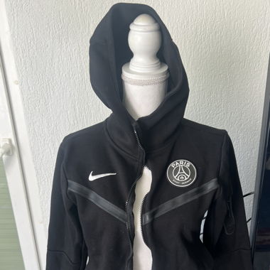 PSG x Nike Kapuzenhoodie mit Reissverschluss 