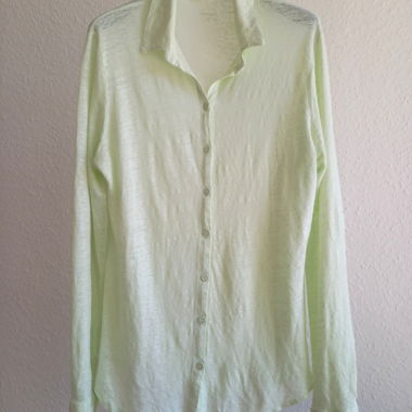Camicia in lino verde chiaro Intimissimi