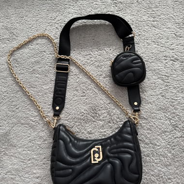 Umhängetasche Schwarz/Gold