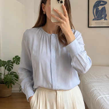 Chemisier bleu clair Hugo Boss