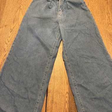 Jean large bleu