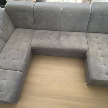 Canapé d’angle modulaire gris