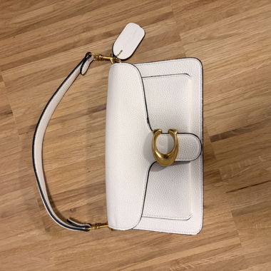 Borsa a tracolla Coach in pelle bianca