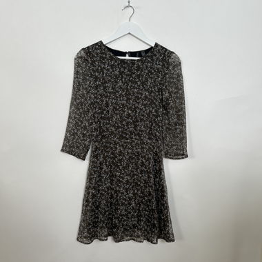 Mini abito in tulle floreale