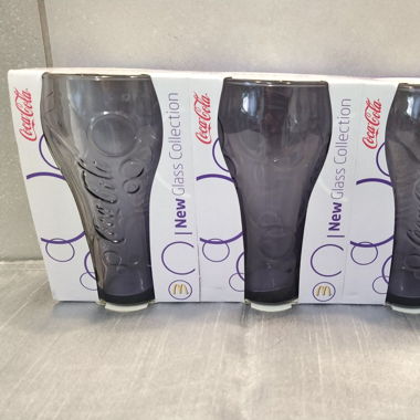 2010 McDonald's Coca Cola Glas 3 Gläser in Violet
