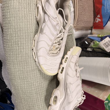 White Nike Air Max sneakers