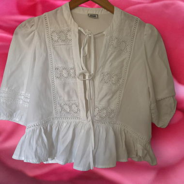 White Blouse with Lace