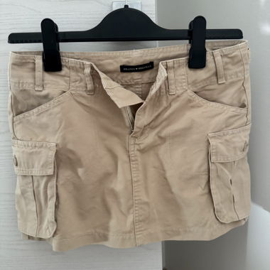 Beige Brandy Melville cargo skirt