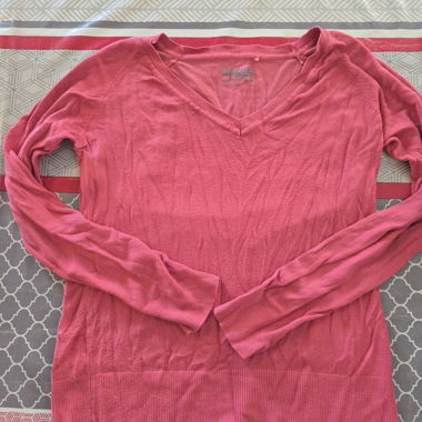 Pink V-Neck Sweater