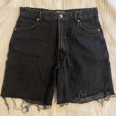 Short en jeans taille haute