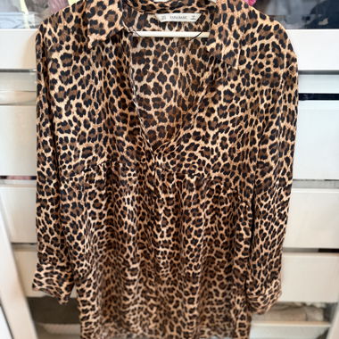 Abito Zara Basic con Stampa Leopardo