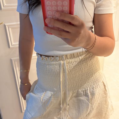 Gonna estiva beige
