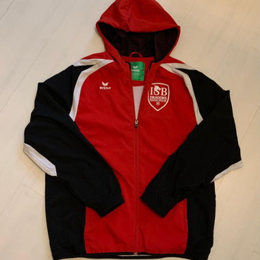 Felpa con Cappuccio Erima ISB Dragons Rosso/Nero