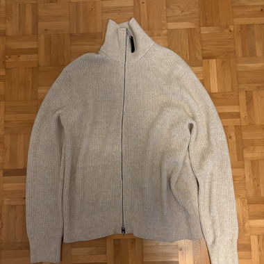 H&M Knit Zipper Beige